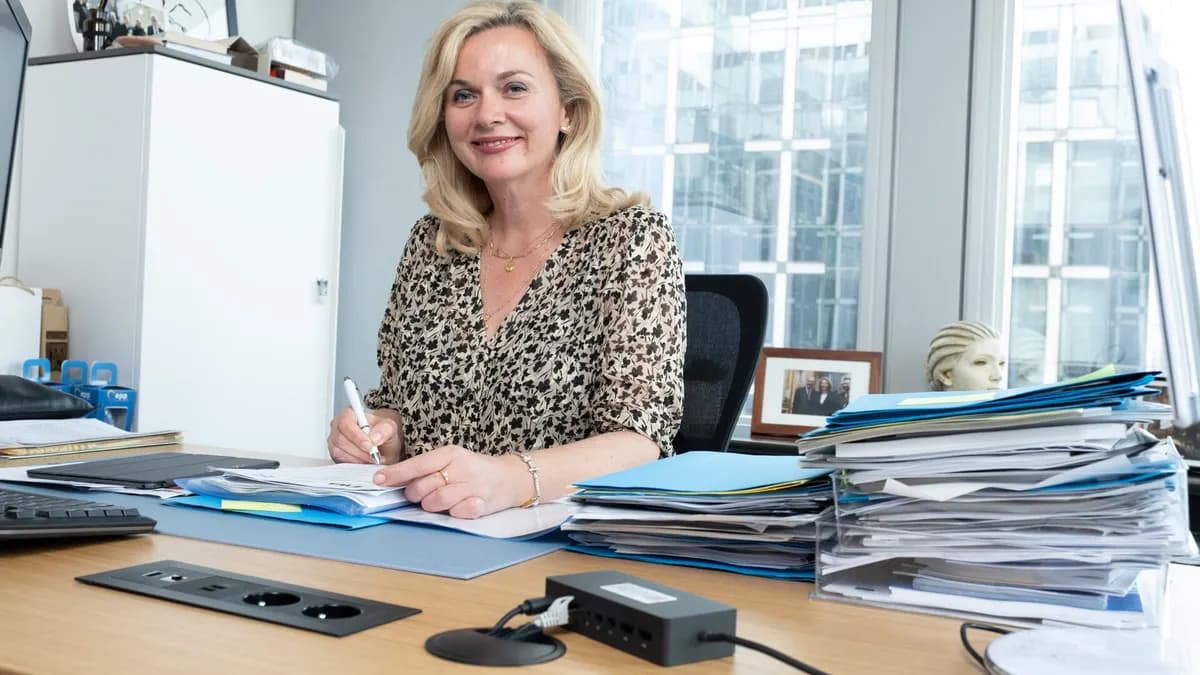 Zastupnica u Evropskom parlamentu Željana Zovko u svom uredu u Briselu, arhivska fotografija.