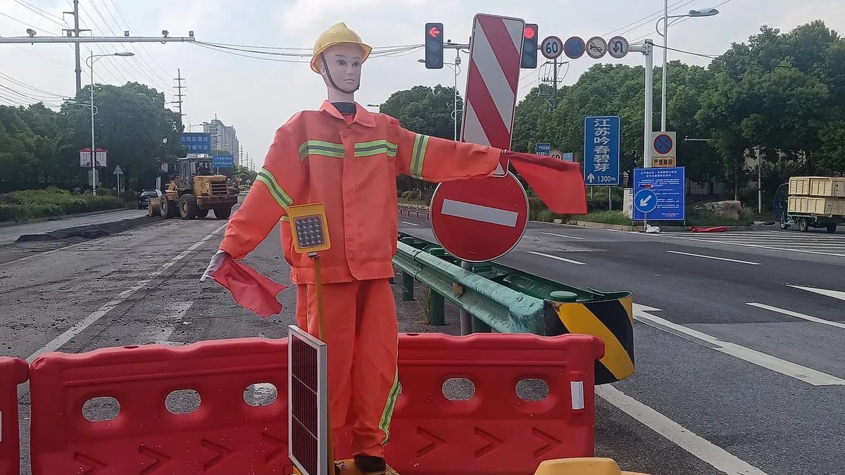 Ilustracija: inteligentni robot saobraćajne policije.