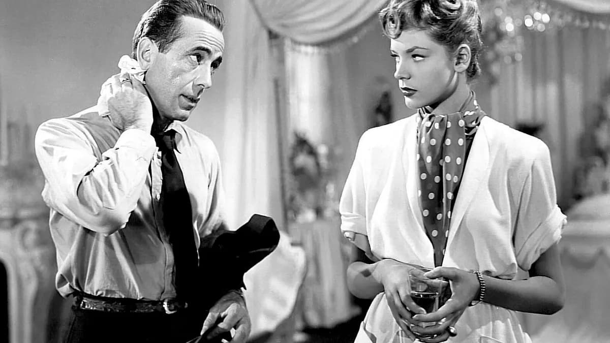 Humphrey Bogart i Lauren Bacall na promotivnoj fotografiji za film noir „The Big Sleep“ (1946)