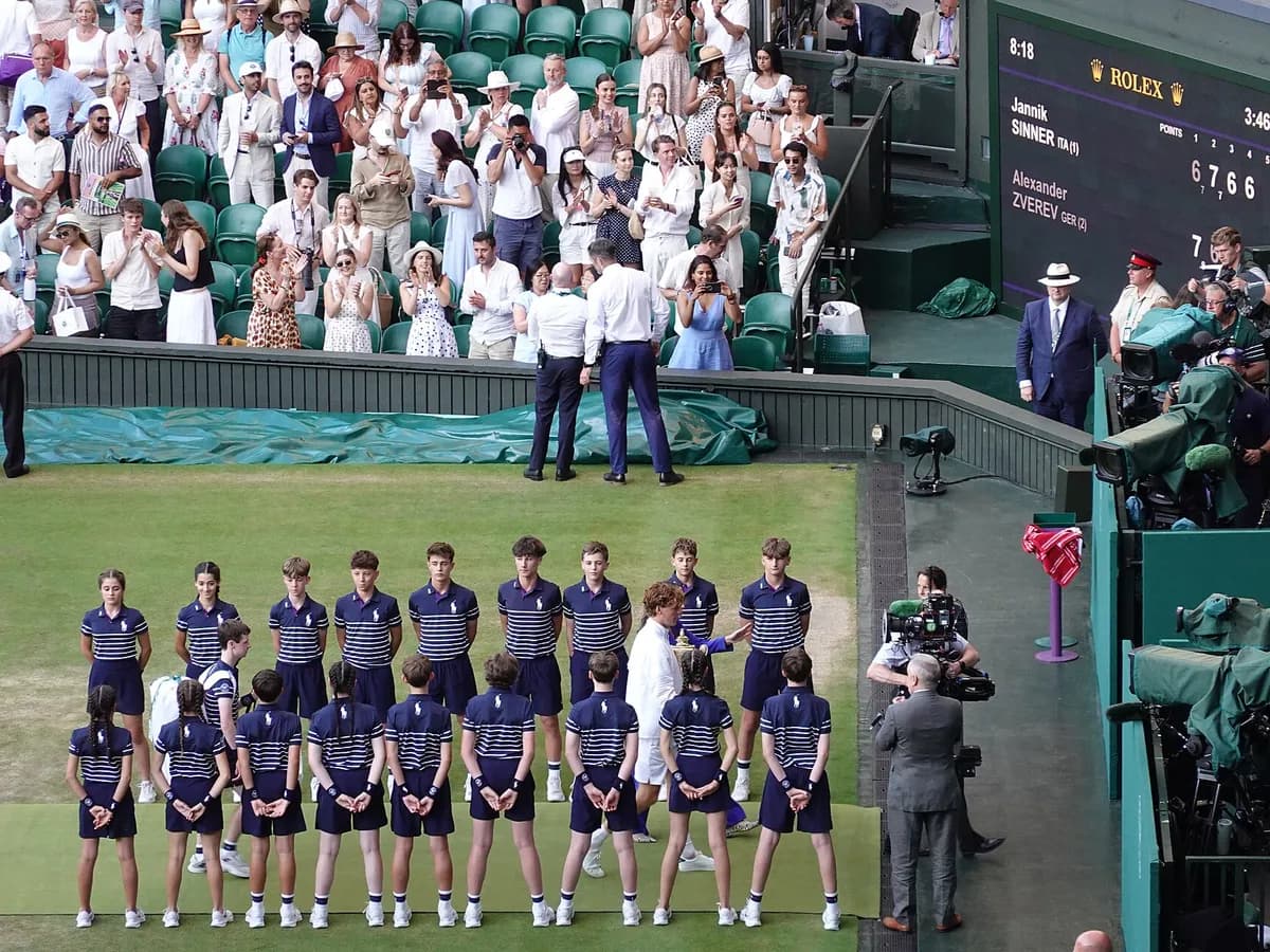 Jannik Sinner na Wimbledonu 2026. godine.