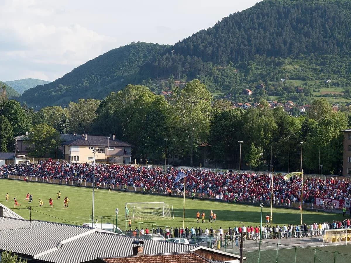 Navijači Veleža na utakmici protiv NK Bosna u Visokom