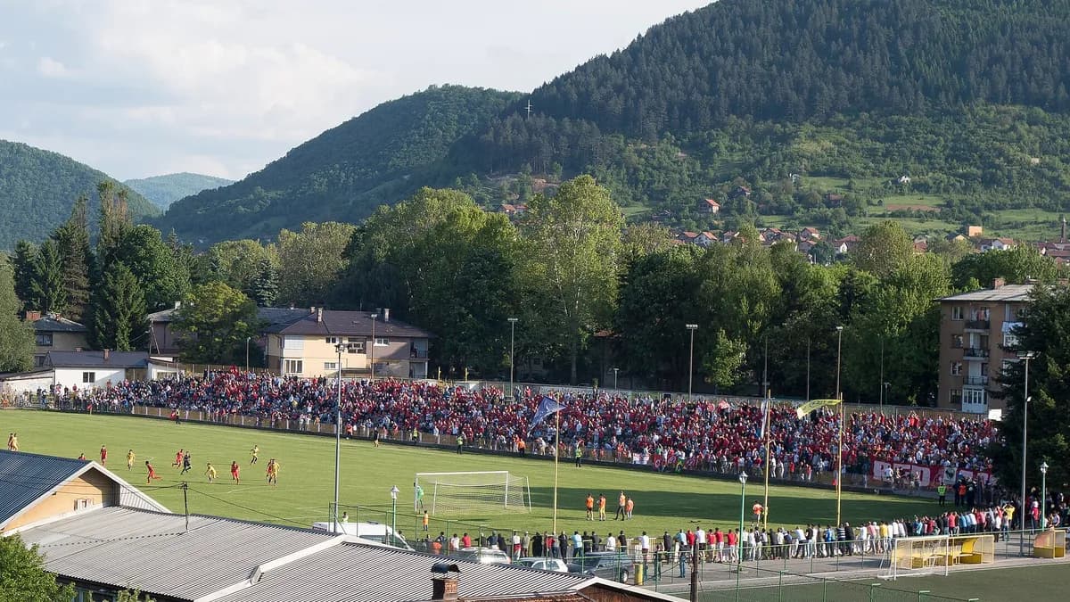 Navijači Veleža na utakmici protiv NK Bosna u Visokom