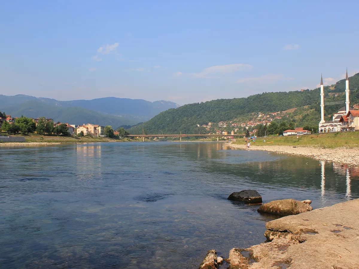 Rijeka Drina u Goraždu.