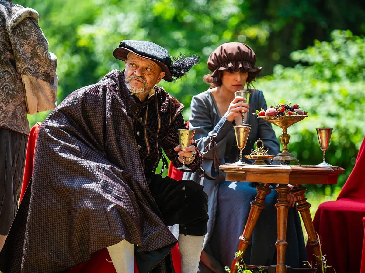 Emir Hadžihafizbegović i Anita Matić Delić na setu filma "Zrinski" u junu 2025. (arhivska fotografija).
