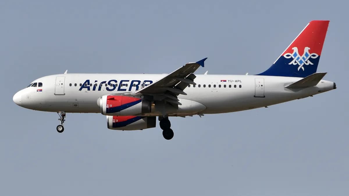 Ilustracija: avion Airbus A319 kompanije Air Serbia (arhivska fotografija).