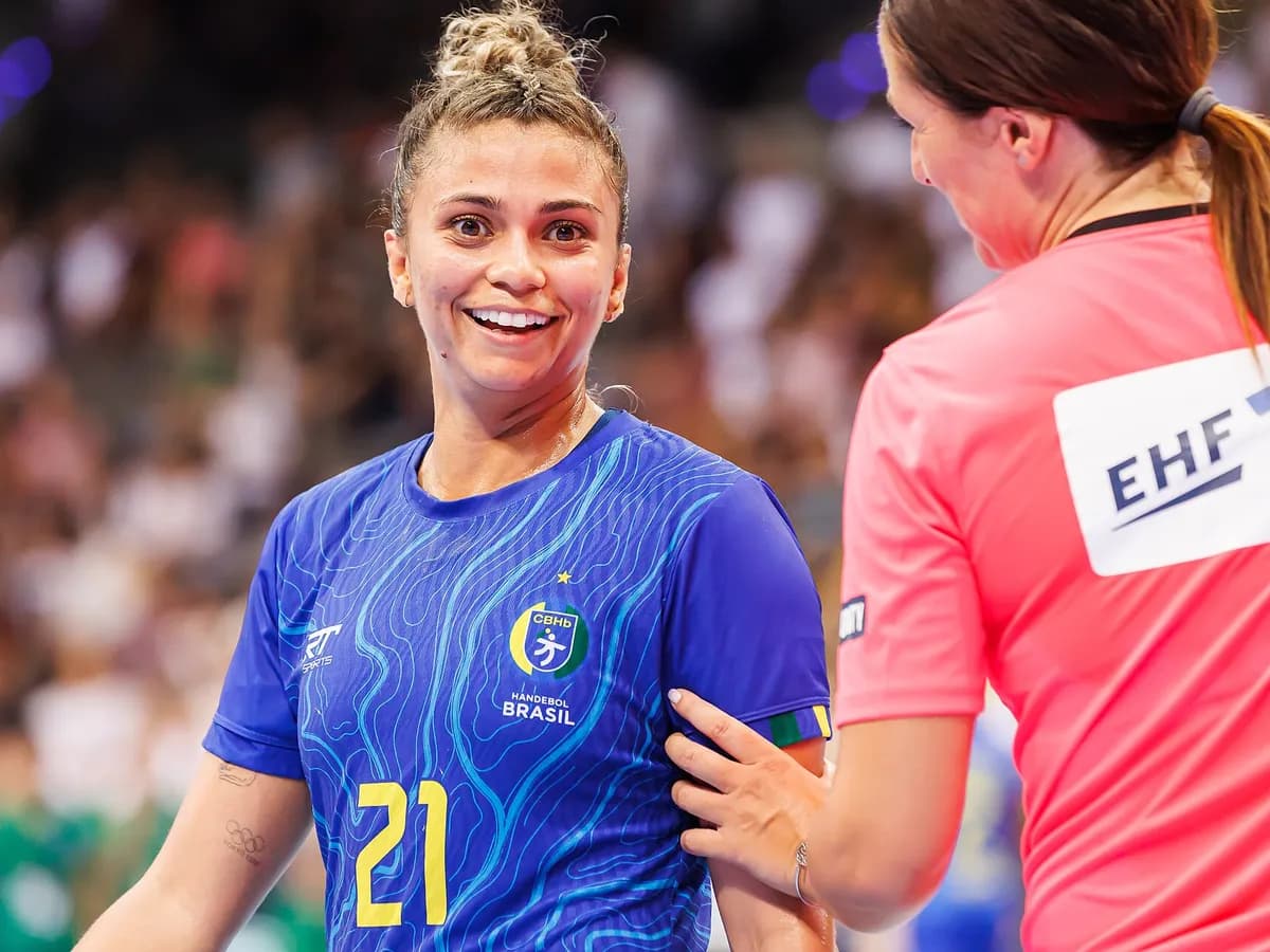 Rukometašice na prijateljskoj utakmici Njemačka – Brazil 2024. godine