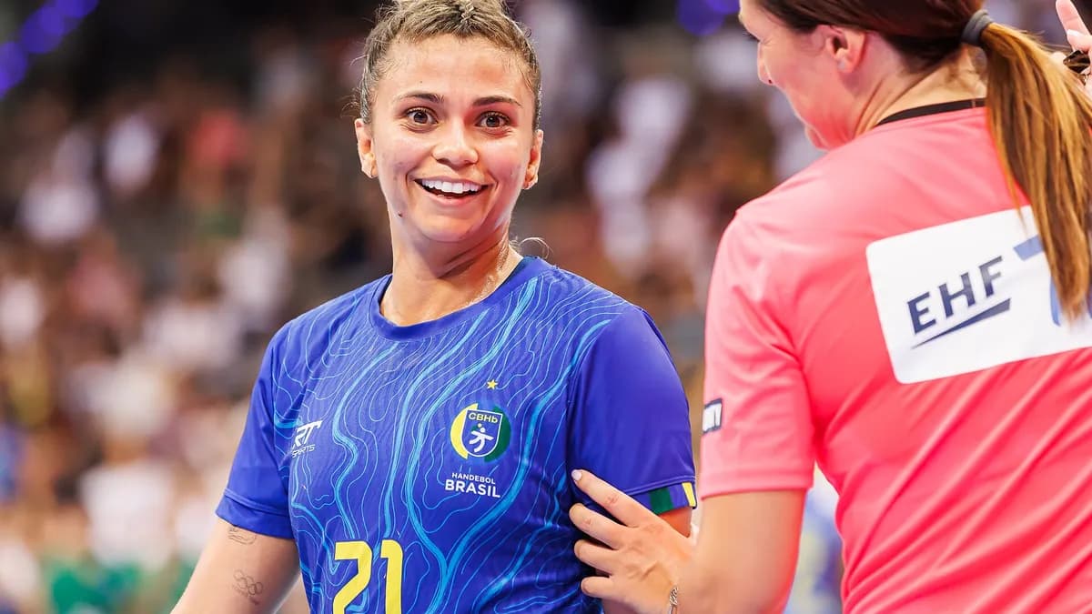 Rukometašice na prijateljskoj utakmici Njemačka – Brazil 2024. godine