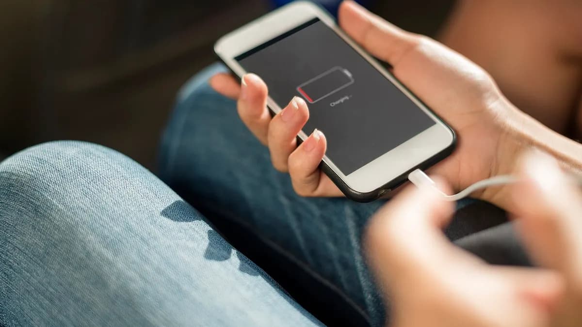 Mobitel s gotovo praznom baterijom
