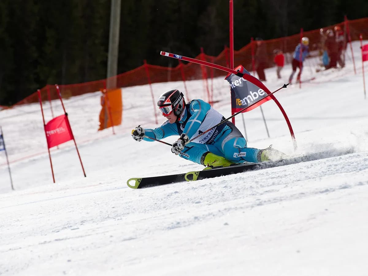 Skijaš na veleslalomu državnog prvenstva Norveške 2011. godine
