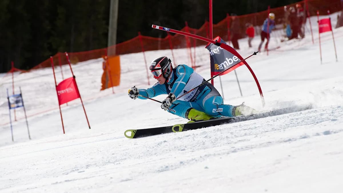 Skijaš na veleslalomu državnog prvenstva Norveške 2011. godine