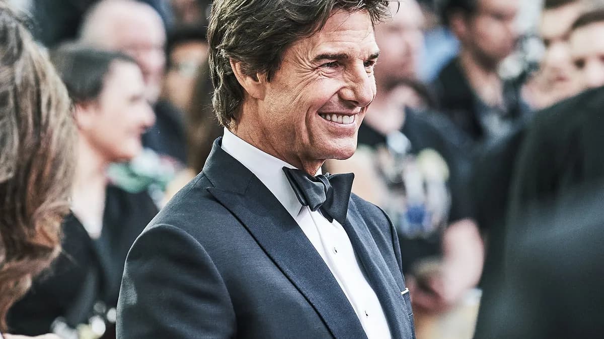Glumac Tom Cruise na londonskoj premijeri filma „Top Gun: Maverick” u maju 2022. godine.
