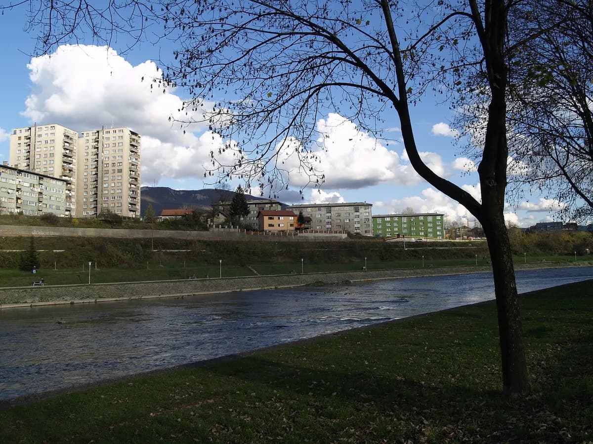 Ilustracija: Zenica i rijeka Bosna.