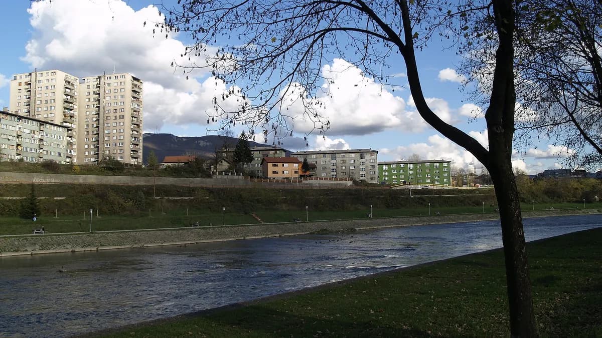 Ilustracija: Zenica i rijeka Bosna.