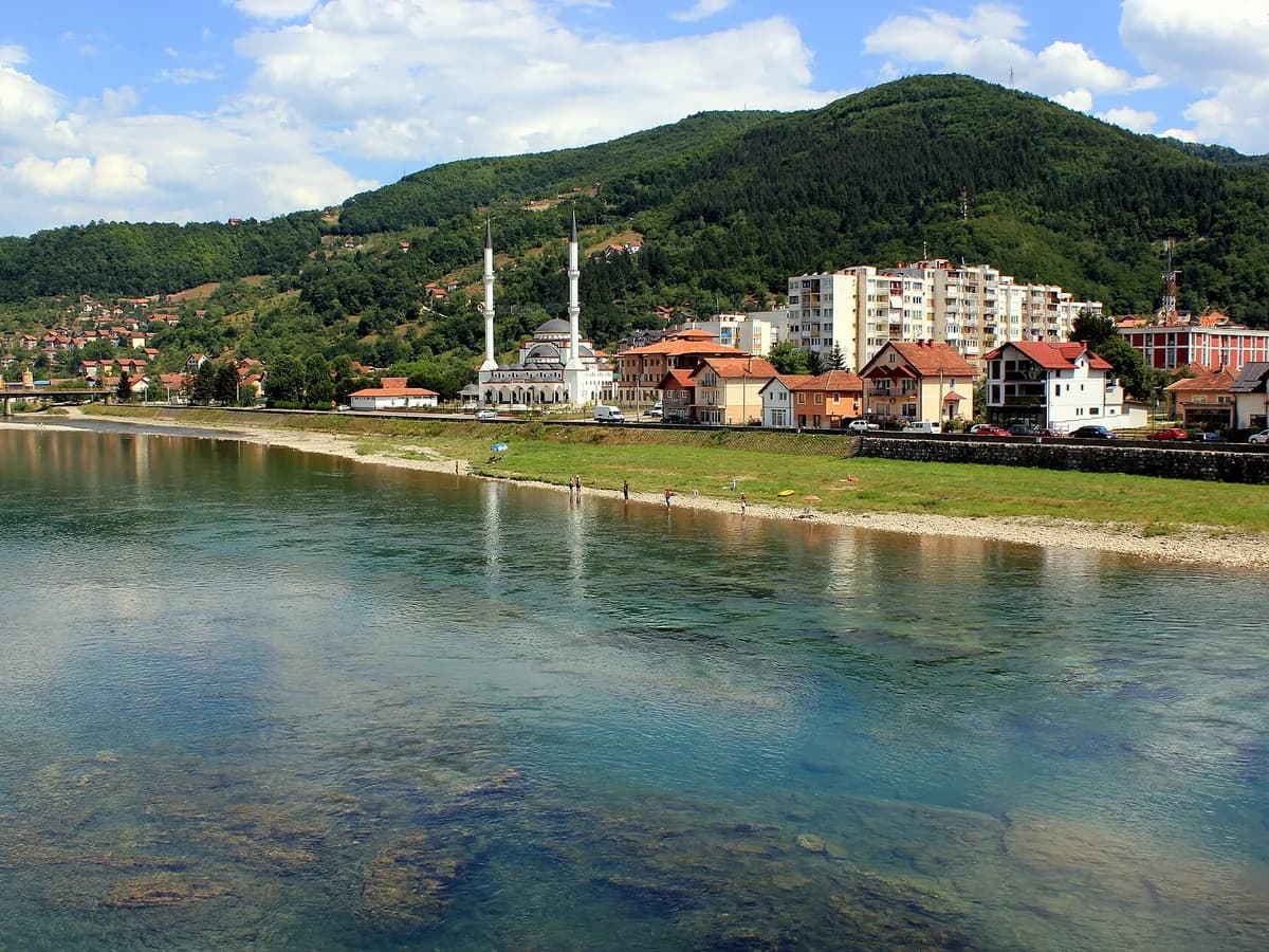 Rijeka Drina u Goraždu, gradu u kojem je održan turnir.