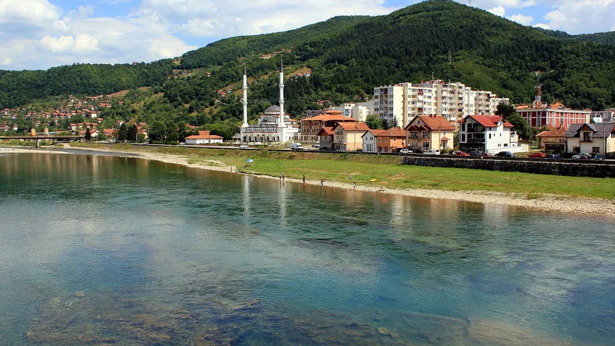 Rijeka Drina u Goraždu, gradu u kojem je održan turnir.
