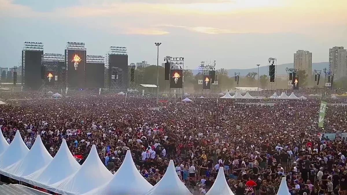 Koncert Marka Perkovića Thompsona na zagrebačkom Hipodromu u julu 2025. godine (arhivska fotografija).