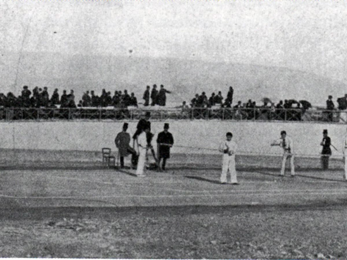 Finale muškog dubla na prvim modernim Olimpijskim igrama u Atini 1896. godine