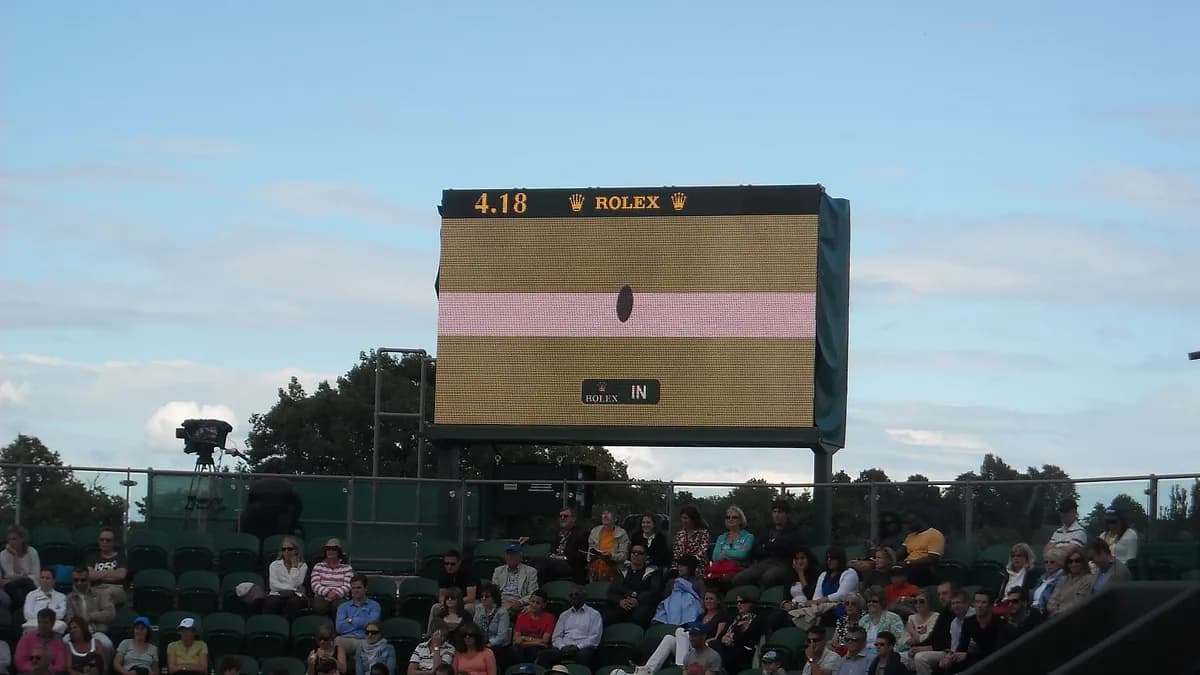 Prikaz sistema Hawk-Eye na Wimbledonu