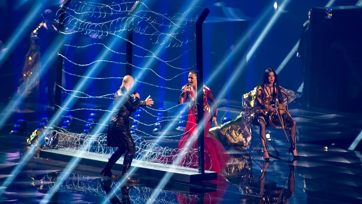 Dalal, Deen, Ana Rucner i Jala Brat na probi pjesme „Ljubav je“ za Eurosong 2016. u Stockholmu