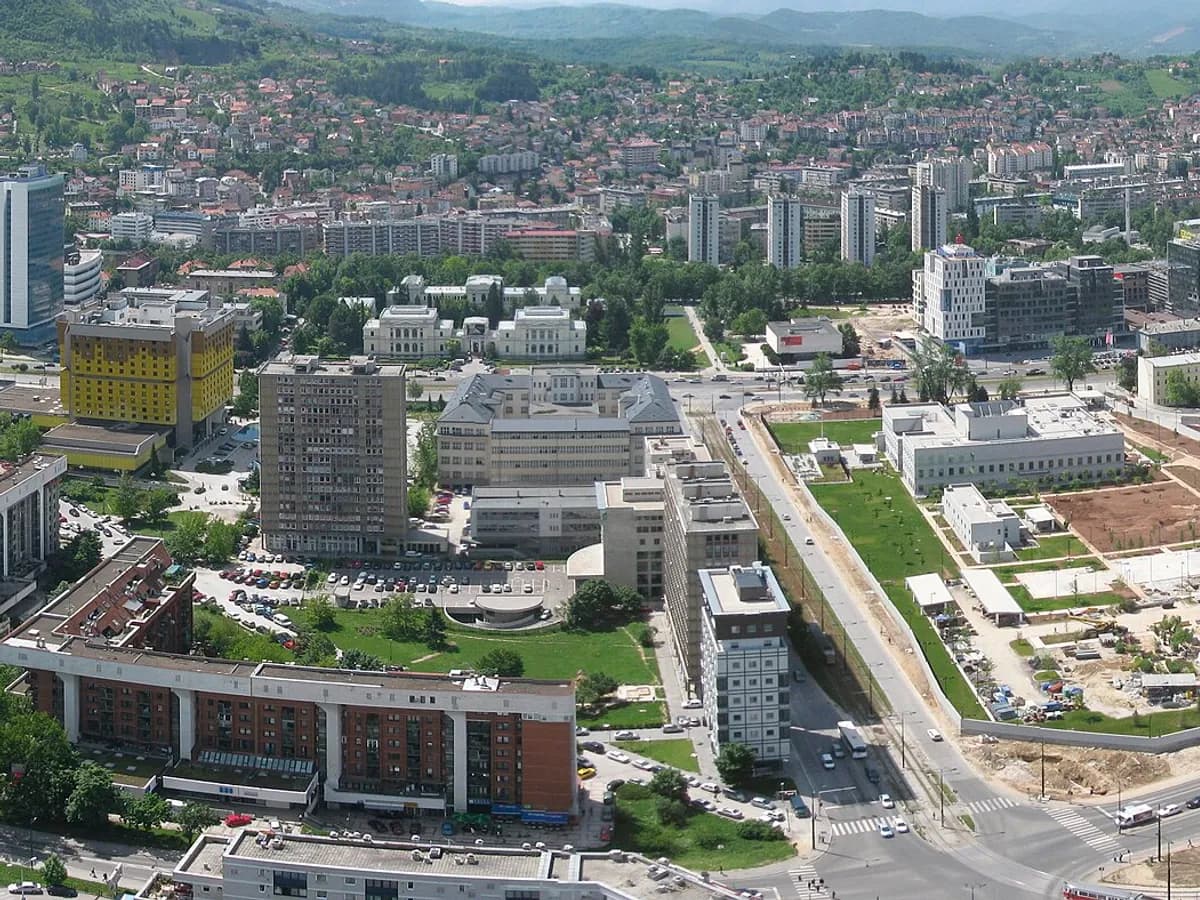 Panorama Marijin Dvora u Sarajevu, snimljena 2010. godine.