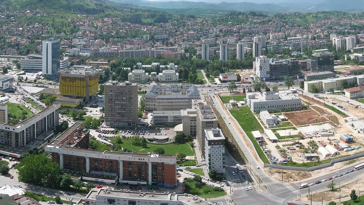 Panorama Marijin Dvora u Sarajevu, snimljena 2010. godine.