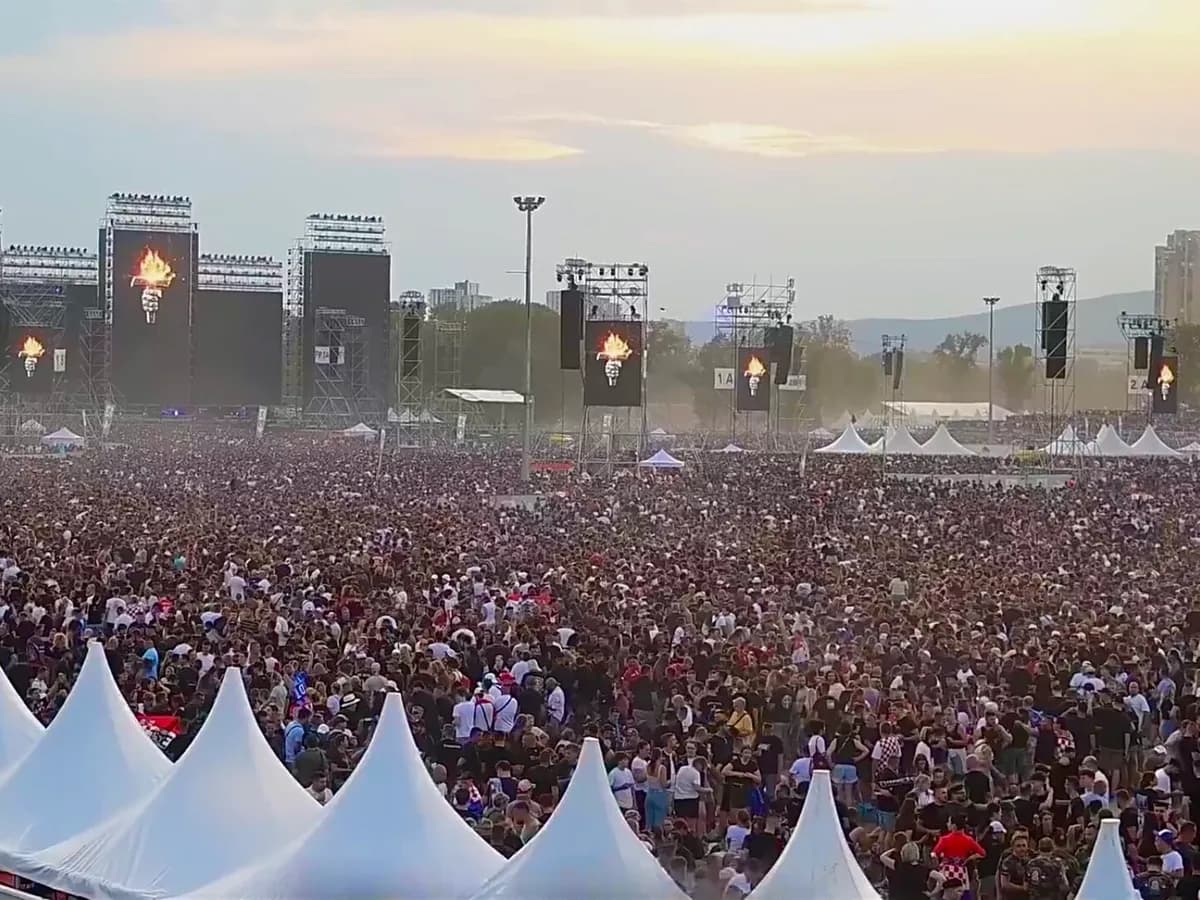 Koncert Marka Perkovića Thompsona na zagrebačkom Hipodromu u julu 2025. godine (arhivska fotografija).